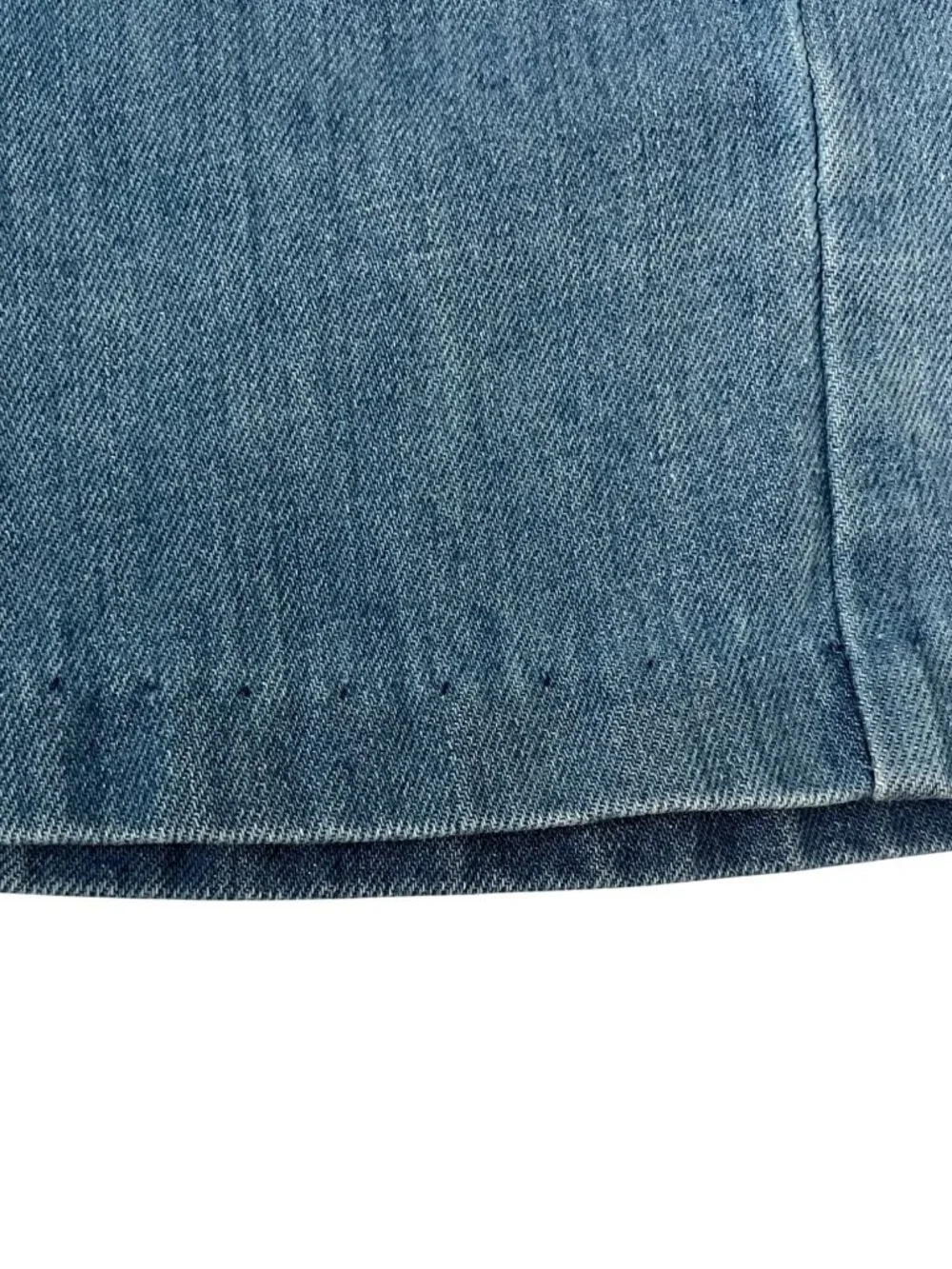 Wrangler Vintage Denim Wrap Skirt Size 5/6 Blue Tie Waist A-Line Midi Western